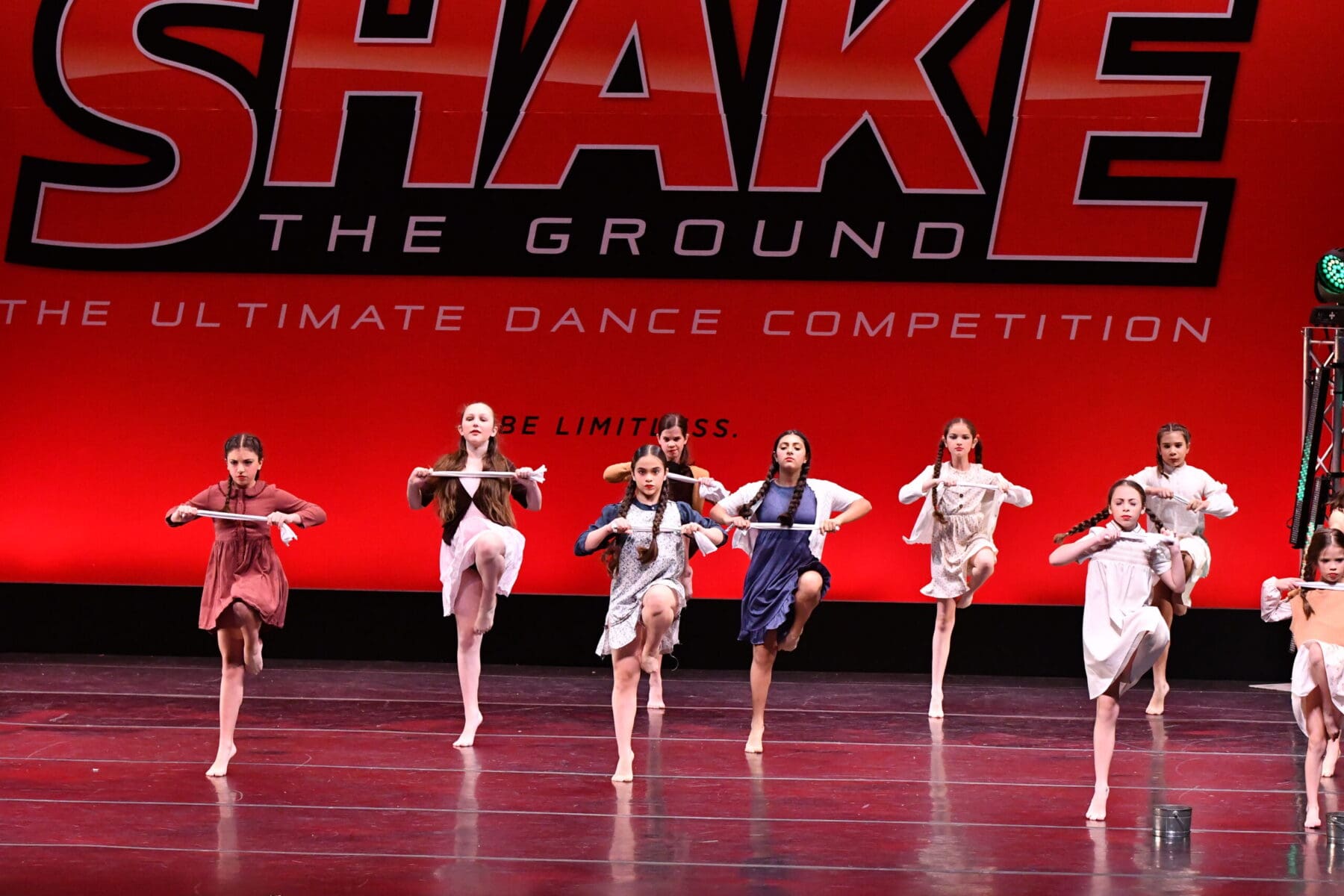 Dancers at Shake the Ground Competition Conchita Espinosa Academy